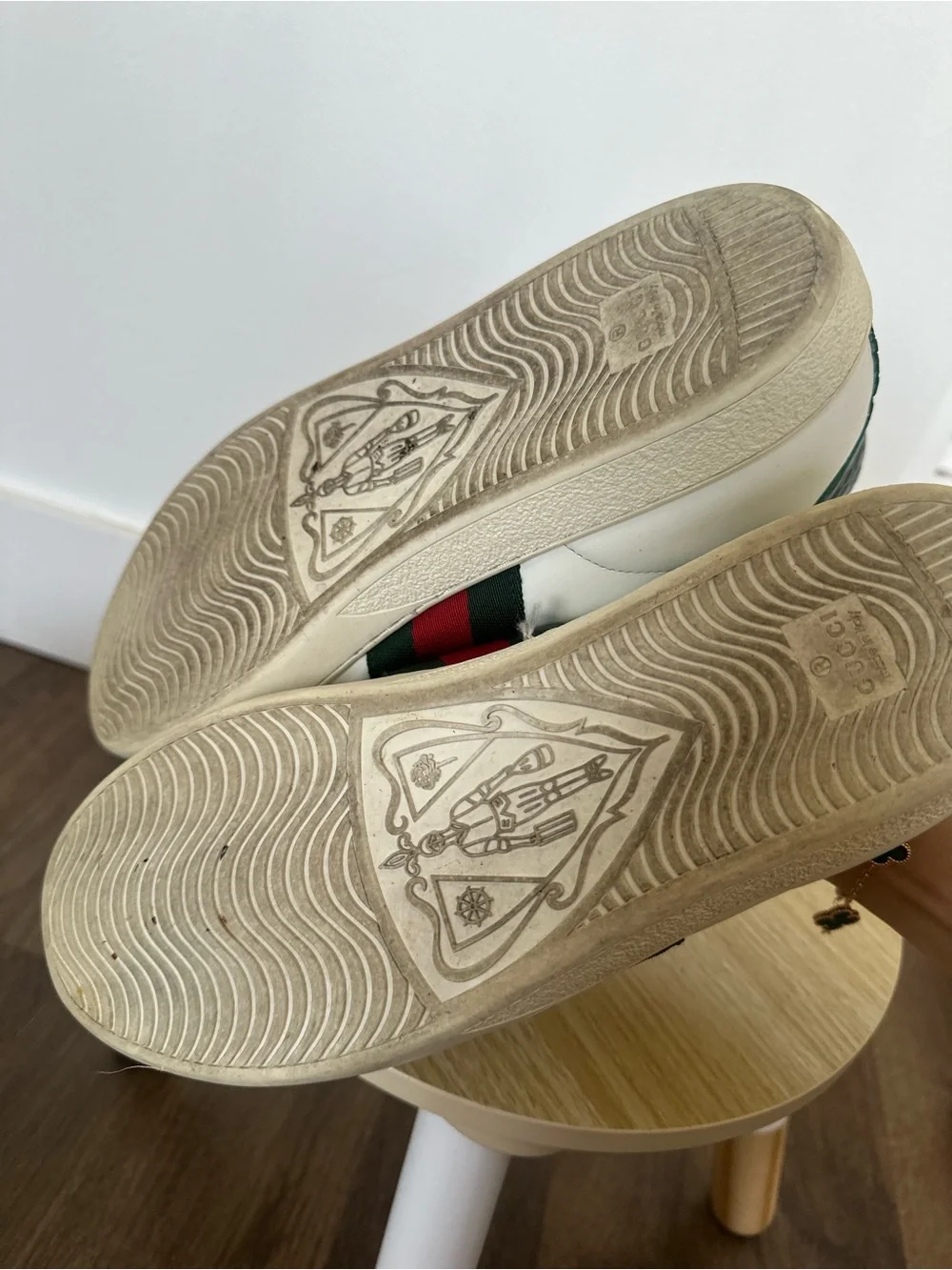 Gucci White Leather Ace Sneaker